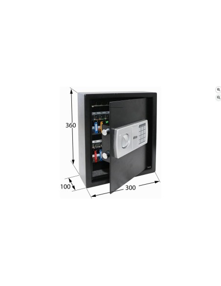BTV -  Armario LLavero de Seguridad 360X300X100 mm | Acero Ne48 Electron.