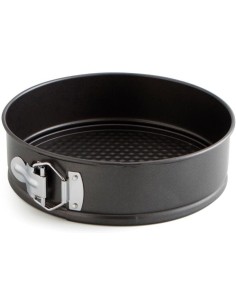 Quid - Molde Redondo Desmontable Acero Pintado Negro 22cm |