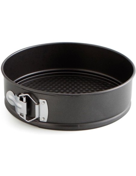 Quid - Molde Redondo Desmontable Acero Pintado Negro 26cm |