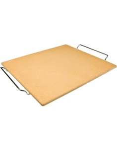 Ibili 784338 piedra para pizza rectangular piedra Orange 38 cm x 30 cm x 1 cm