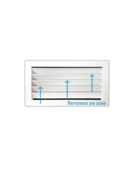 Rejilla de ventilación Retorno Blanco | 300x200 mm