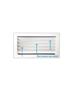 Rejilla de ventilación Retorno Blanco | 350x150 mm 2