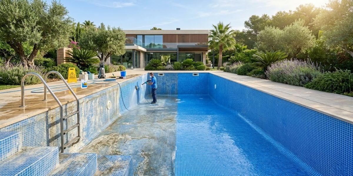 El Secreto del Vaso Reluciente: Guía Completa para Limpiar las Paredes de la Piscina antes y durante el Verano